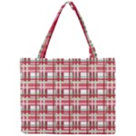 Red plaid pattern Mini Tote Bag
