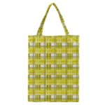 Yellow plaid pattern Classic Tote Bag