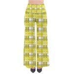 Yellow plaid pattern Pants