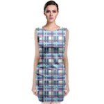 Decorative plaid pattern Classic Sleeveless Midi Dress