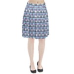 Decorative plaid pattern Pleated Skirt