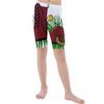 Boot in the grass Kids  Mid Length Swim Shorts