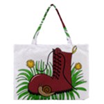 Boot in the grass Medium Tote Bag