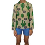 Cactuses Kids  Long Sleeve Swimwear