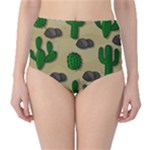 Cactuses High-Waist Bikini Bottoms