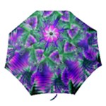 Evening Crystal Primrose, Abstract Night Flowers Folding Umbrellas