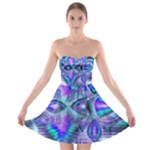 Peacock Crystal Palace Of Dreams, Abstract Strapless Bra Top Dress