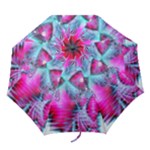 Ruby Red Crystal Palace, Abstract Jewels Folding Umbrellas