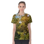Tree in Early Autumn with Kitty Women s Cotton Tee