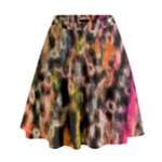 Colorful texture                       High Waist Skirt
