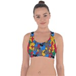 Stained glass                           Cross String Back Sports Bra