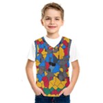 Stained glass                            Kids  Basketball Tank Top