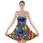 Stained glass                        Strapless Bra Top Dress