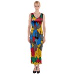 Stained glass                        Fitted Maxi Dress