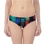 Colorful horizontal paint strokes                   Hipster Bikini Bottoms