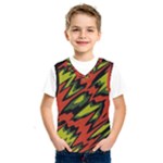 Distorted shapes                               Kids  Basketball Tank Top