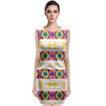 Rhombus and stripes                                 Classic Sleeveless Midi Dress
