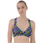Colorful squares pattern                                 Sweetheart Sports Bra