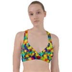 Colorful watercolors texture                                        Sweetheart Sports Bra