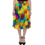 Colorful watercolors texture                                   Folding Skater Skirt