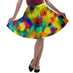 Colorful watercolors texture                                    A-line Skirt