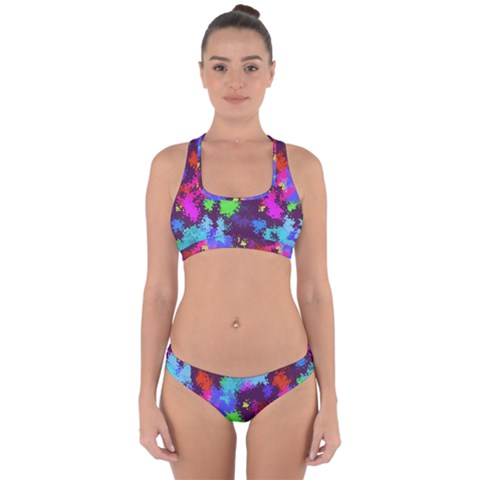 Paint spots texture                                        Cross Back Hipster Bikini Set from ZippyPress