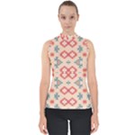 Tribal shapes                                          Mock Neck Shell Top