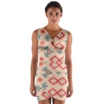 Tribal shapes                                             Wrap Front Bodycon Dress