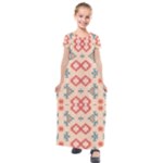 Tribal shapes                                        Kids  Short Sleeve Maxi Dress