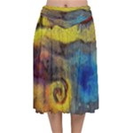 Painted swirls                                 Velvet Flared Midi Skirt