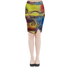 Painted swirls                              Midi Wrap Pencil Skirt from ZippyPress