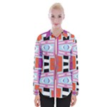 Mirrored distorted shapes                               Women Long Sleeve Shirt