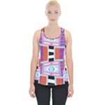 Mirrored distorted shapes                             Piece Up Tank Top