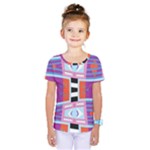 Mirrored distorted shapes                                     Kids  One Piece Tee