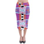 Mirrored distorted shapes                                      Midi Pencil Skirt