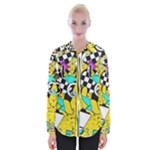Shapes on a yellow background                                    Women Long Sleeve Shirt