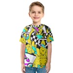 Shapes on a yellow background                                         Kid s Sport Mesh Tee
