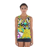 Shapes on a yellow background                                         Women s Sport Tank Top