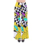 Shapes on a yellow background                                   Women s Chic Palazzo Pants