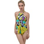 Shapes on a yellow background                                       Go with the Flow One Piece Swimsuit
