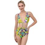 Shapes on a yellow background                                        Tied Up Two Piece Swimsuit