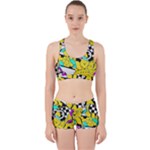 Shapes on a yellow background                                         Work It Out Sports Bra Set