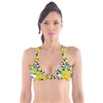 Shapes on a yellow background                                        Plunge Bikini Top