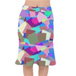 Colorful squares                                                      Short Mermaid Skirt