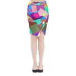 Colorful squares                                            Midi Wrap Pencil Skirt