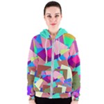 Colorful squares                                                  Women s Zipper Hoodie