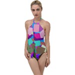 Colorful squares                                                Go with the Flow One Piece Swimsuit