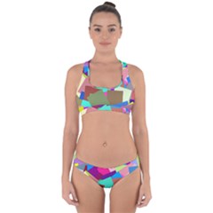 Colorful squares                                                 Cross Back Hipster Bikini Set from ZippyPress