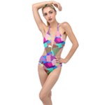 Colorful squares                                                  Plunging Cut Out Swimsuit