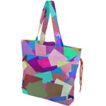 Colorful squares                                           Drawstring Tote Bag